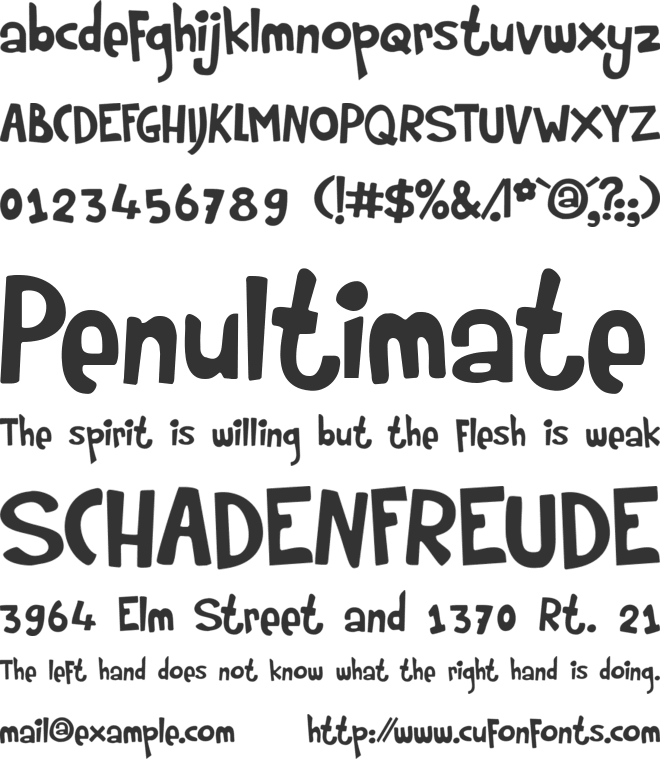Rumpelstiltskin font preview