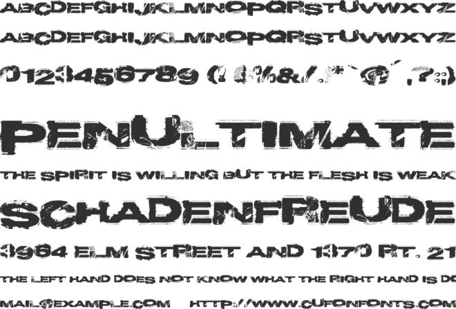 Project Y font preview
