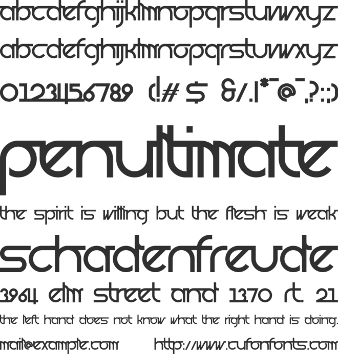 Prognostic font preview
