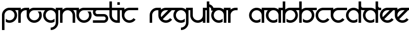 Prognostic Regular font