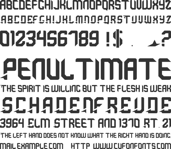 battalion font preview