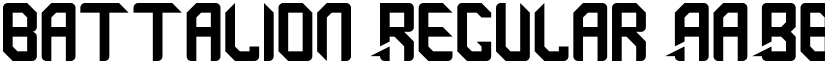 battalion Regular font
