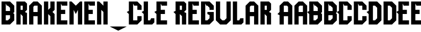 brakemen_CLE Regular font