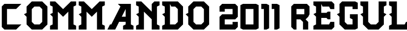 Commando 2011 Regular font