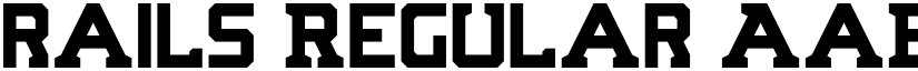 rails Regular font