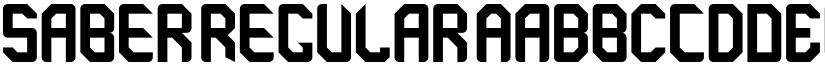 saber Regular font
