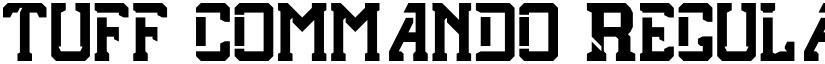 tuff commando Regular font