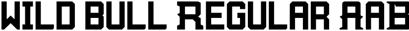 wild bull Regular font