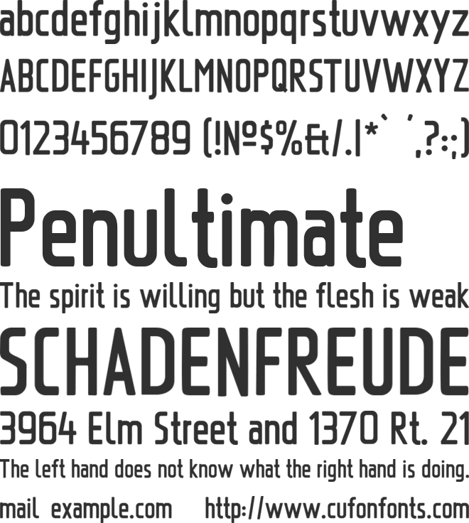 Saarland font preview