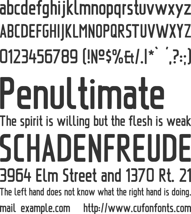 Saarland font preview