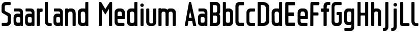 Saarland Medium font
