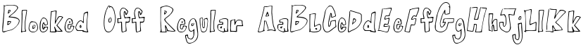 Blocked Off Regular font