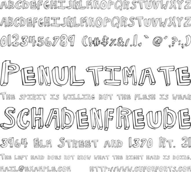 NKOTB Fever font preview