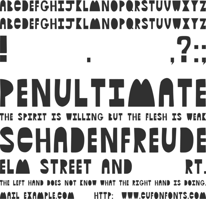 HardQuestions font preview