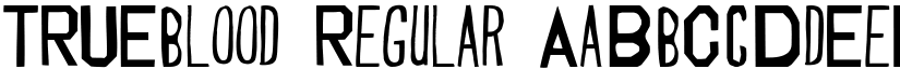 TRUEblood Regular font
