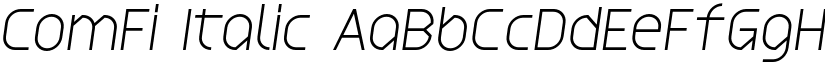 ComFi Italic font