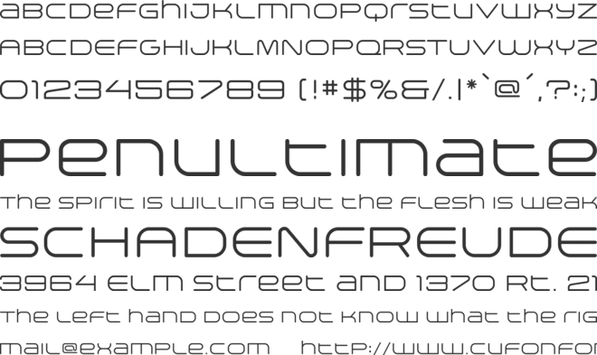 Arkitech Round font preview