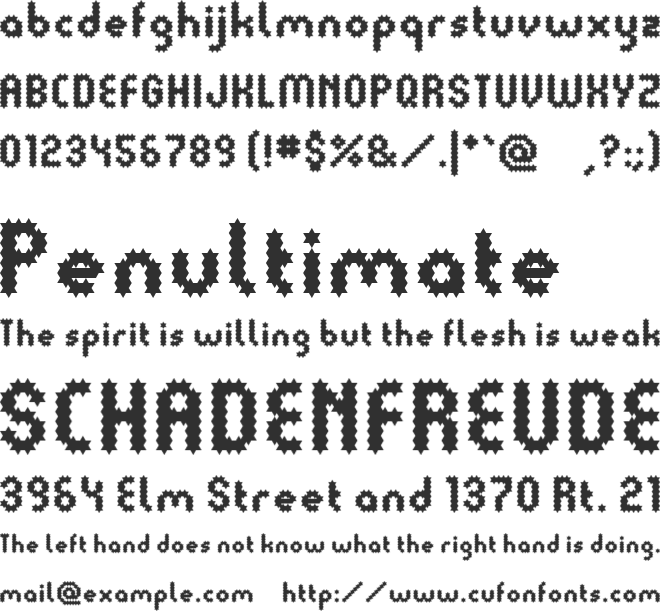 Starstruc font preview