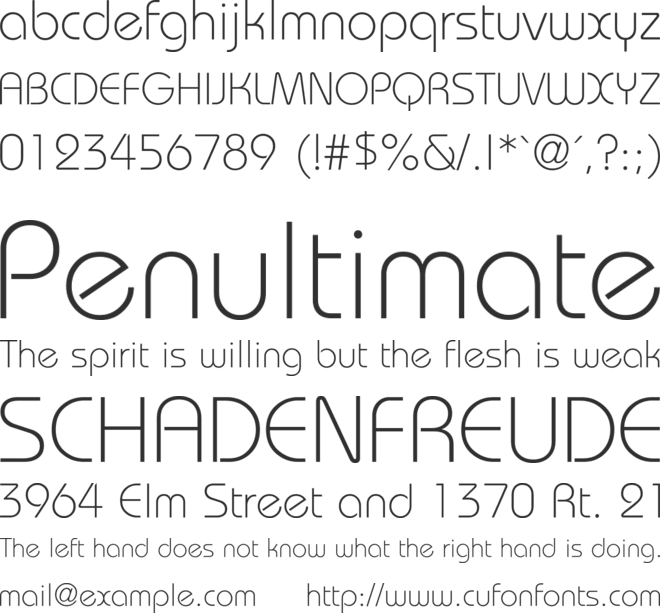 Brie font preview