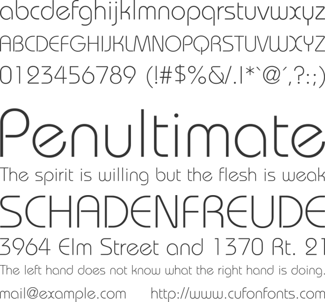 Brie font preview