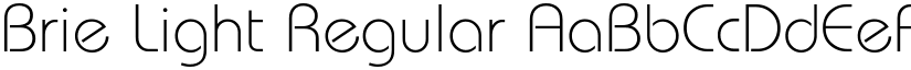 Brie Light Regular font