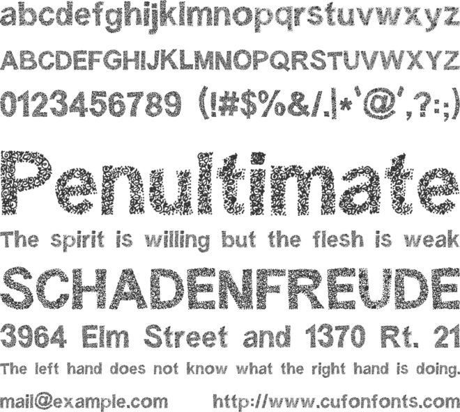 Janda Rosalie font preview