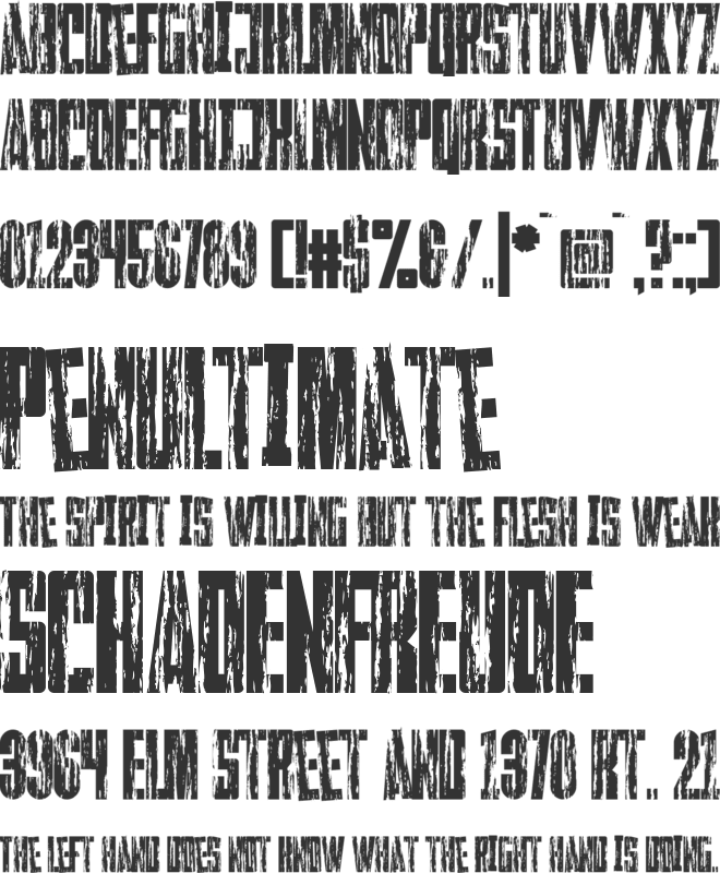 Faltura Guerra font preview