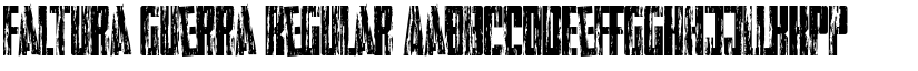 Faltura Guerra Regular font