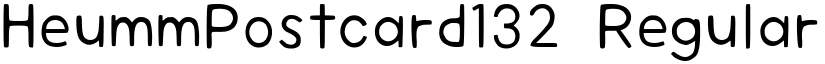 HeummPostcard132 Regular font