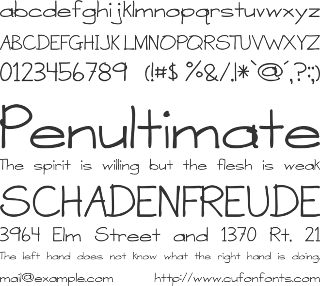 A Sensible Armadillo font preview