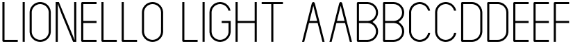 LIONELLO Light font