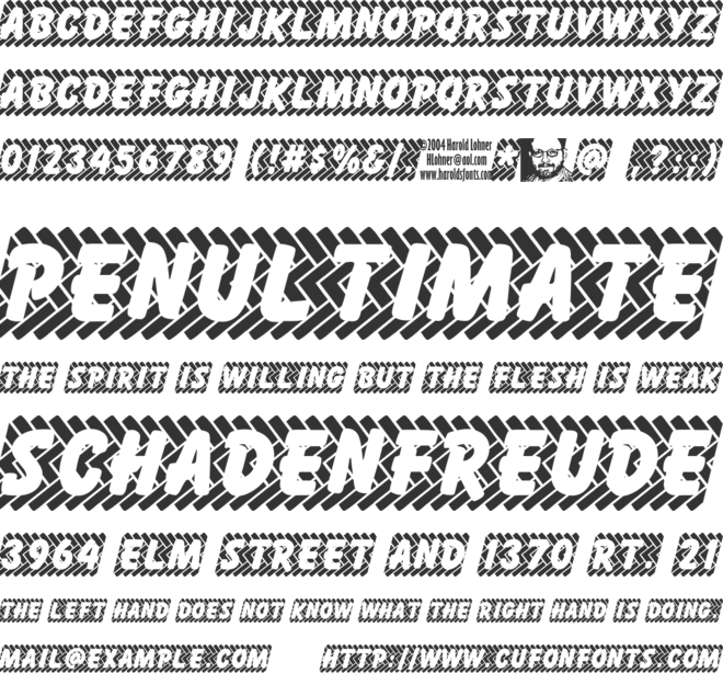 Skidz font preview