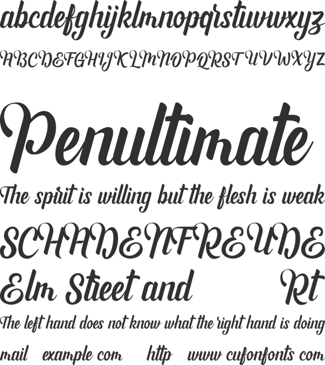 Andhyta font preview