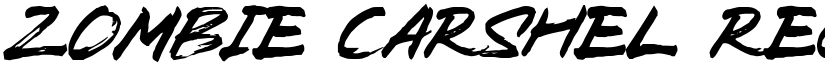 Zombie Carshel Regular font