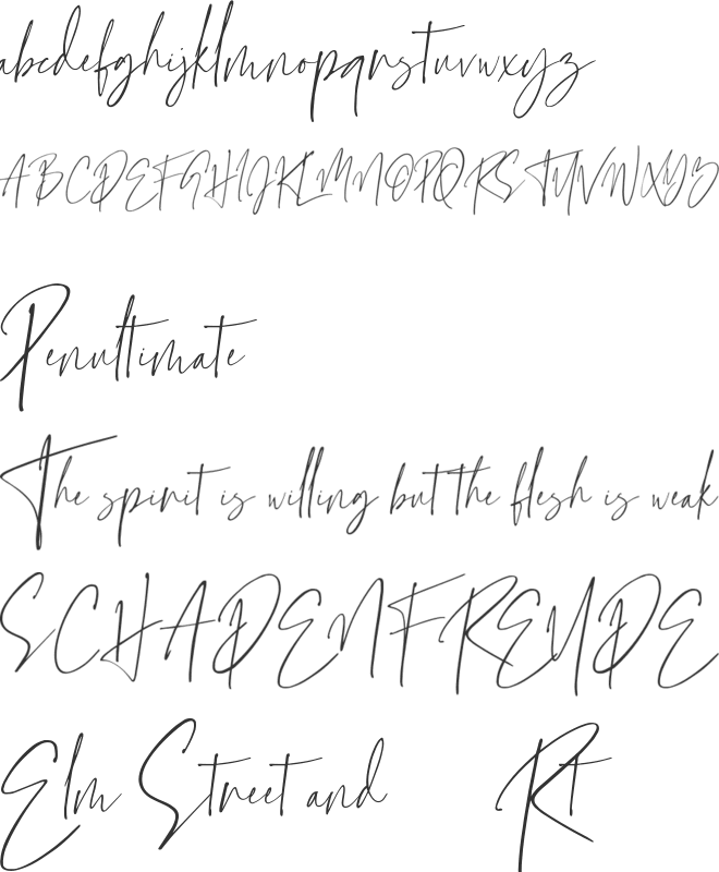 Grandiose font preview