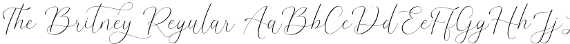 The Britney Regular font