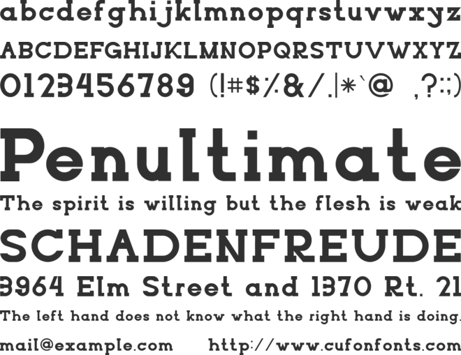 NORTHCLIFF font preview