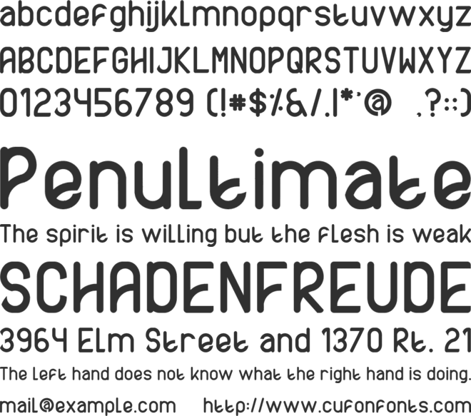 AXTON font preview