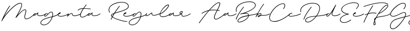 Magenta Regular font