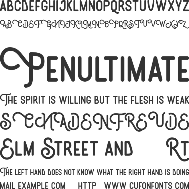 Brotherhood font preview