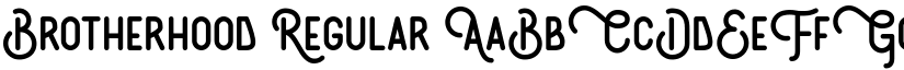 Brotherhood Regular font