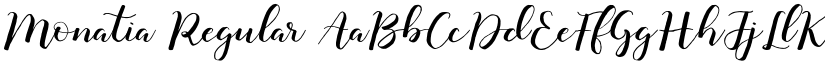 Monatia Regular font
