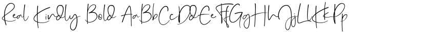 Real Kindly Bold font
