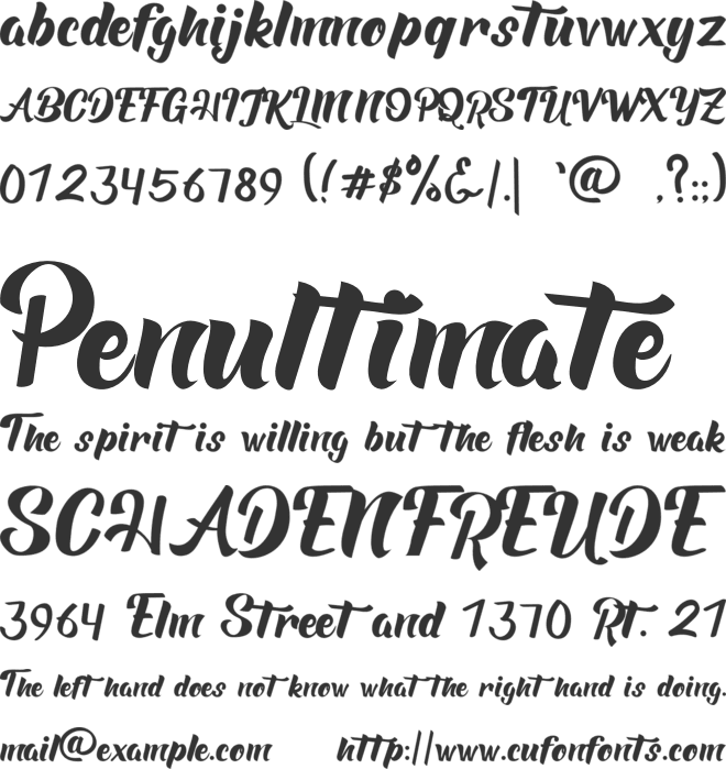 Dreamstars font preview