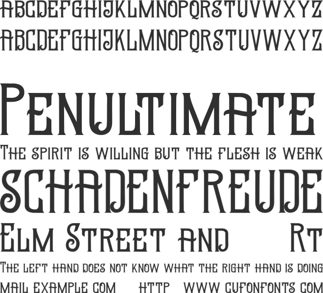 STANFORD FREE font preview