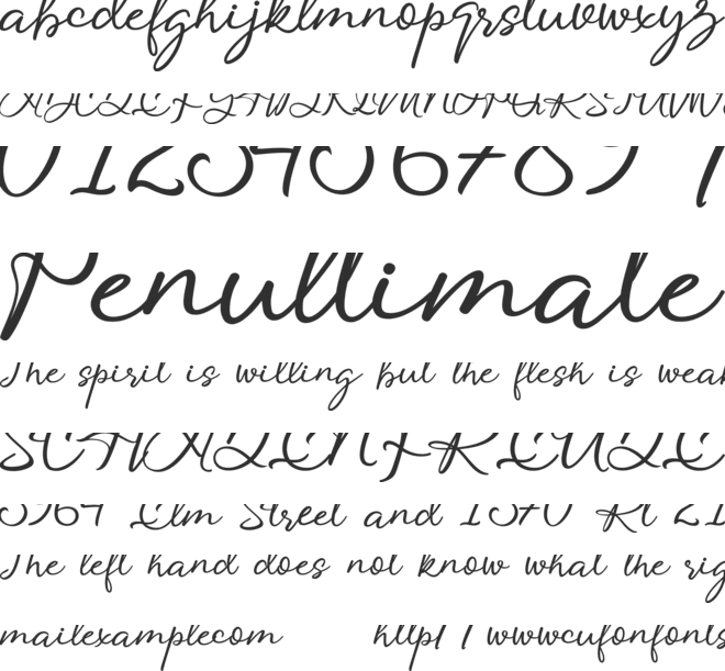 Madeline font preview