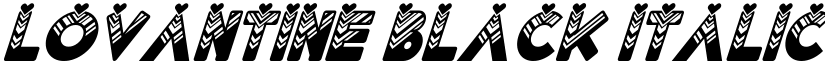 Lovantine Black italic Regular font