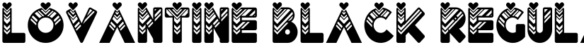 Lovantine Black Regular font