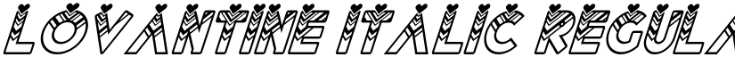 Lovantine italic Regular font
