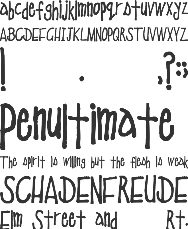 School Education font preview